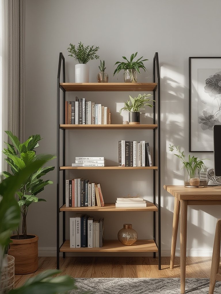 bookshelf storage in action