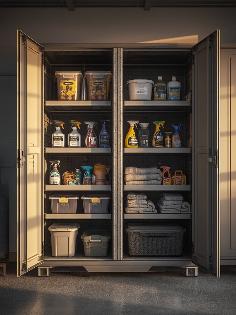 storage cabinet in action