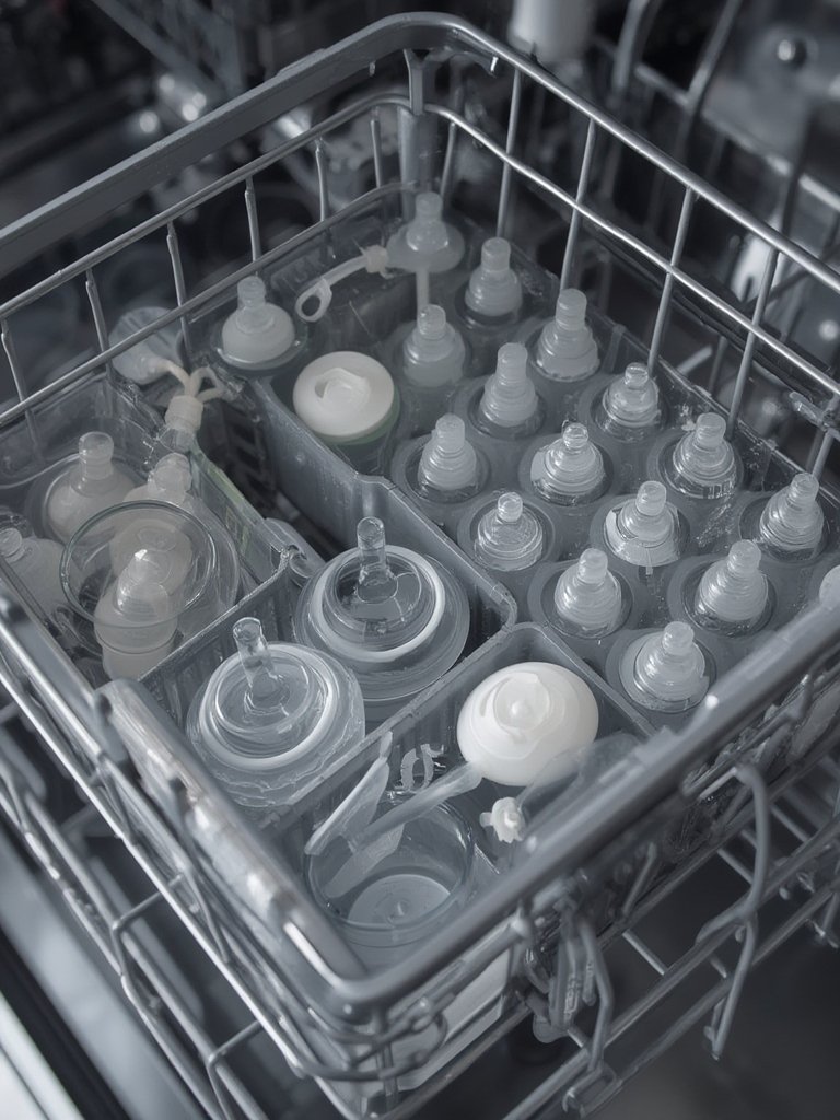 dishwasher basket in action