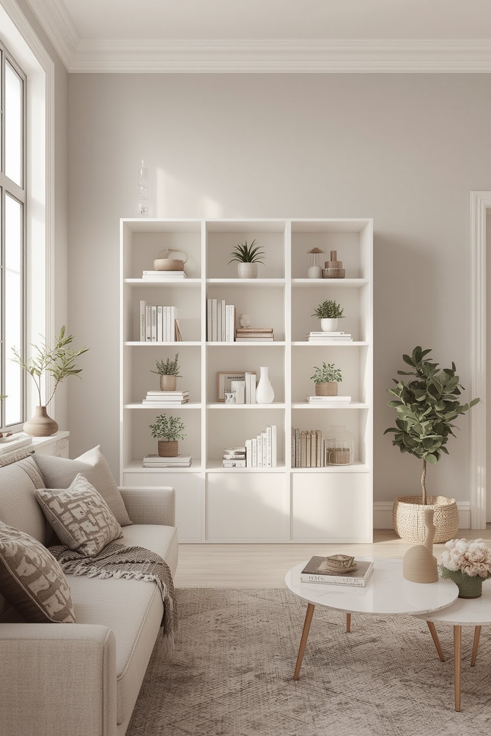 bookshelf white product view