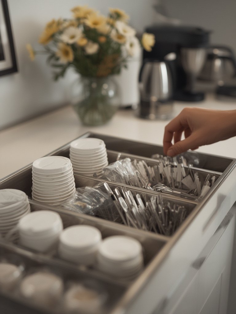 condiment organizer in action