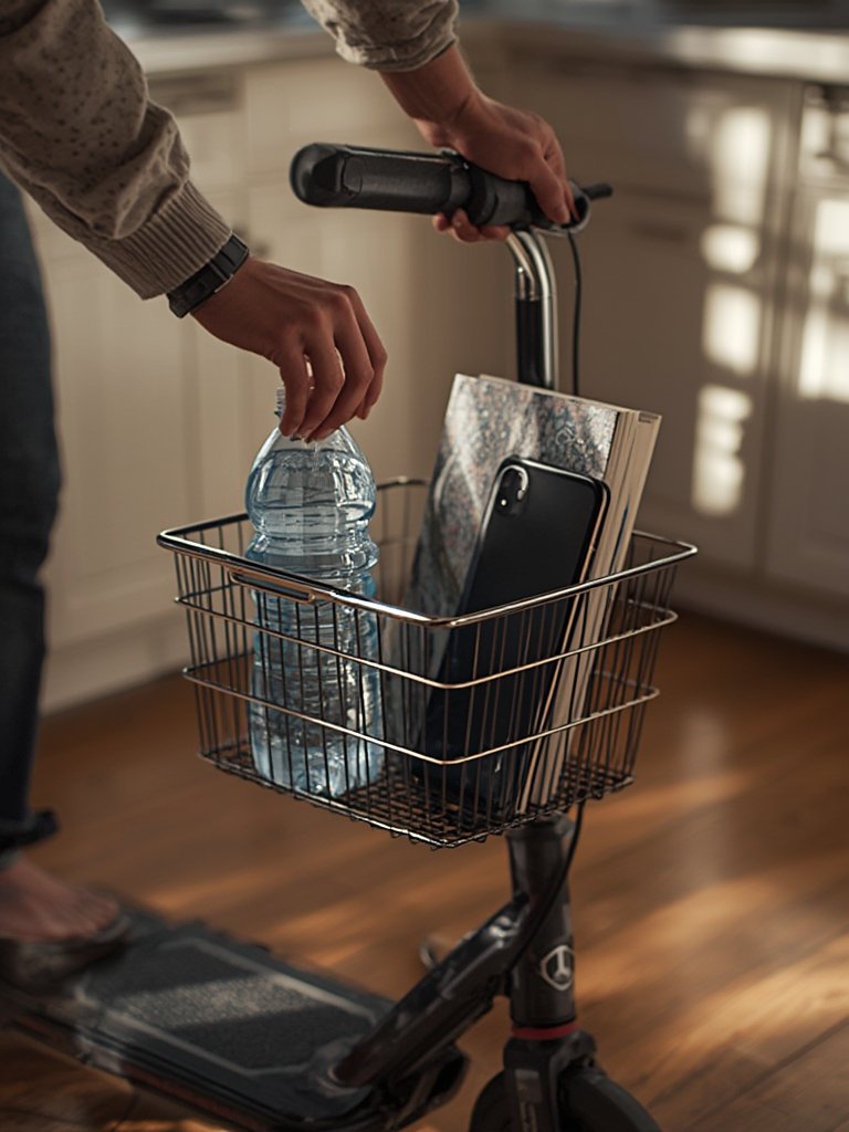 knee scooter in action