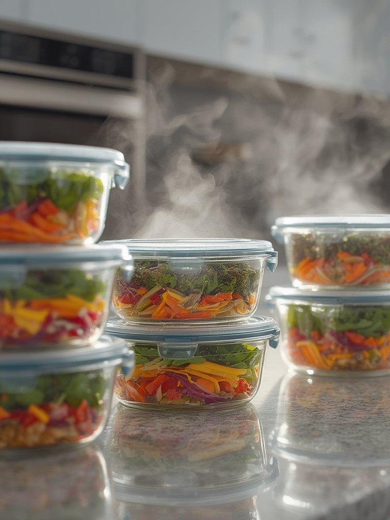 glass containers in action