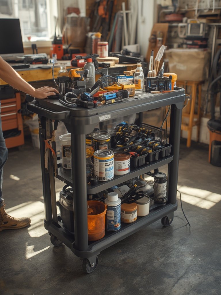 Utility Cart: 7 Ultimate Steps For Best Organization In 2026 2 utility cart in action