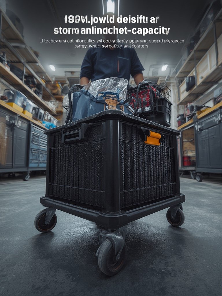 utility cart in action