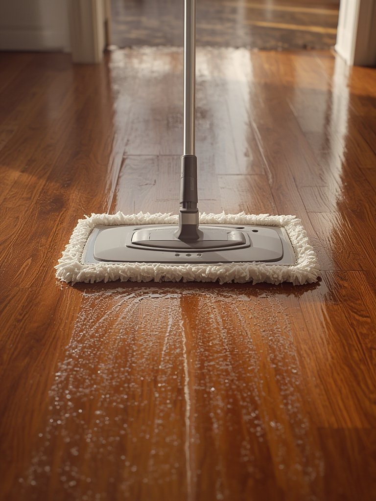 wetjet mop in action