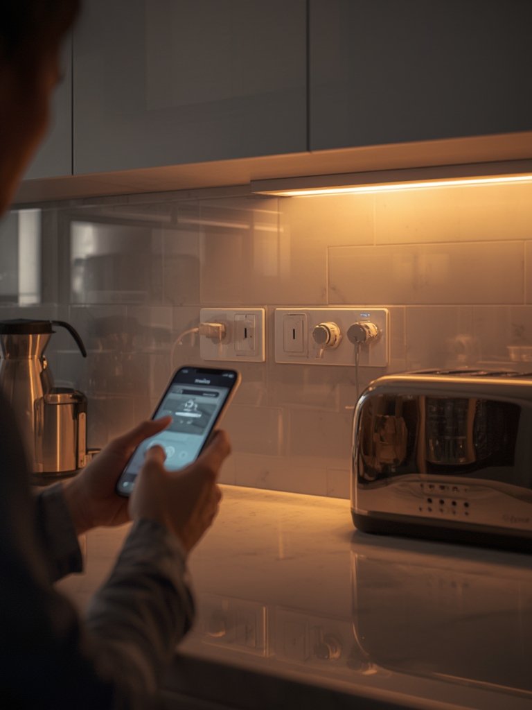 smart outlet in action