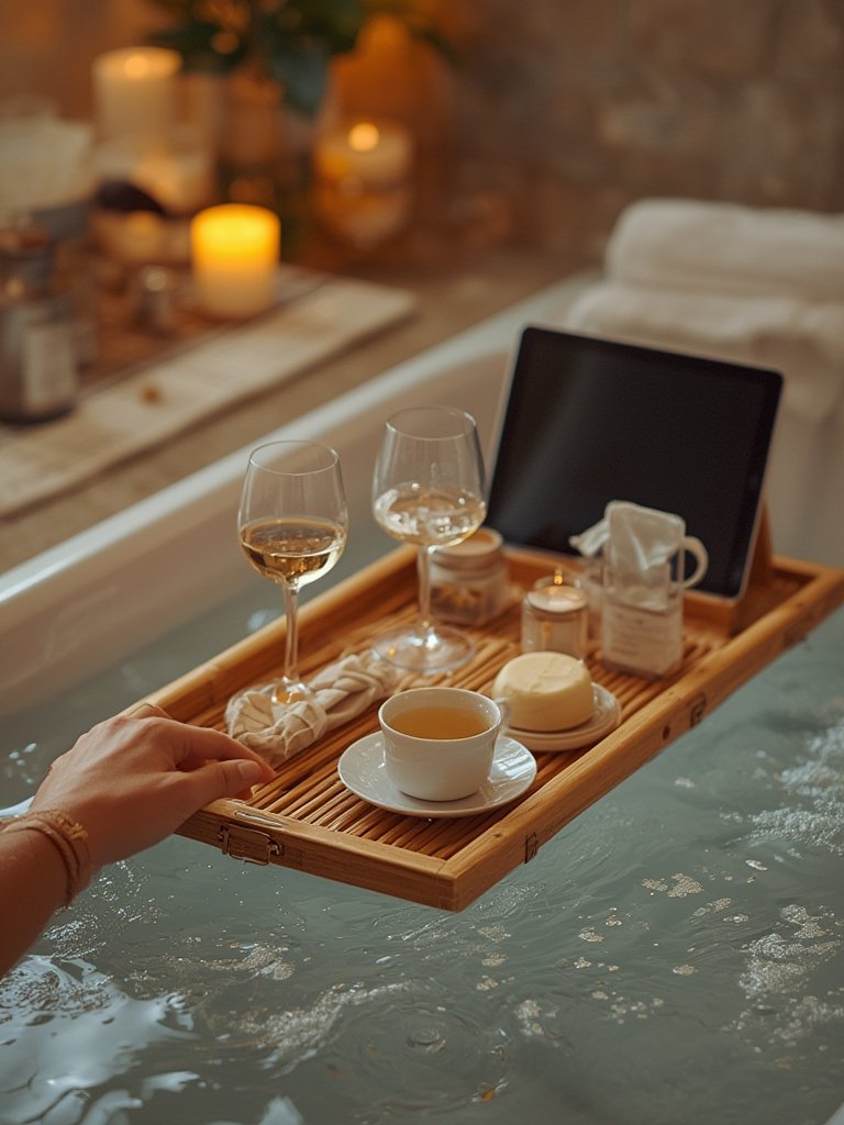 Bathtub Caddy: 7 Ultimate Steps For An Amazing Spa Experience In 2026 2 bathtub caddy in action