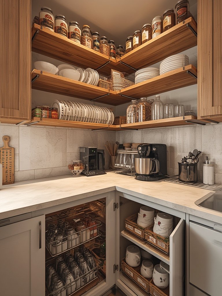 kitchen organizer in action