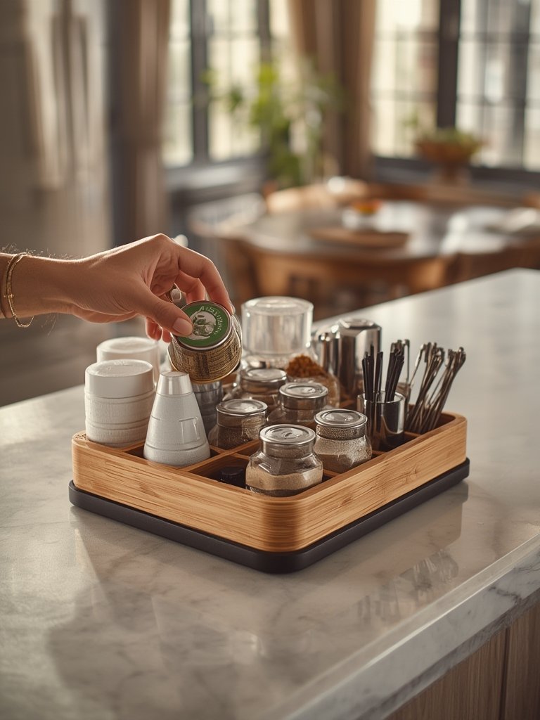 Condiment Organizer: 7 Ultimate Steps For Amazing Coffee Bar Setup In 2026 2 condiment organizer in action