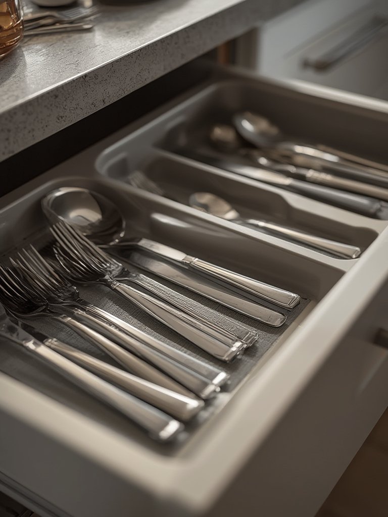 utensil organizer in action