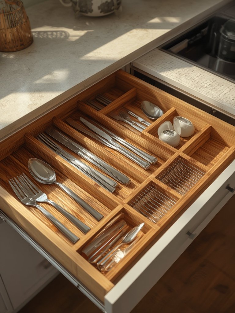 Bamboo Organizer: 7 Ultimate Secrets For Amazing Kitchen Storage 2 bamboo organizer in action
