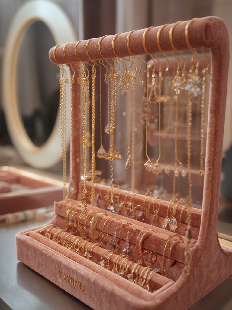 jewelry organizer in action