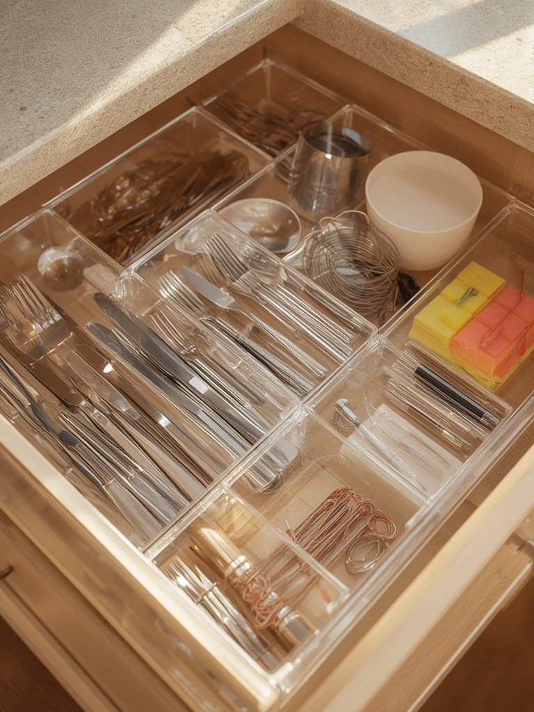 drawer organizer in action
