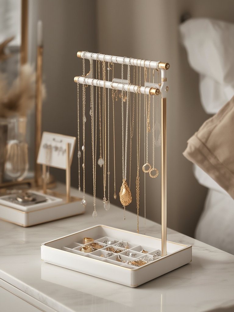 jewelry organizer in action