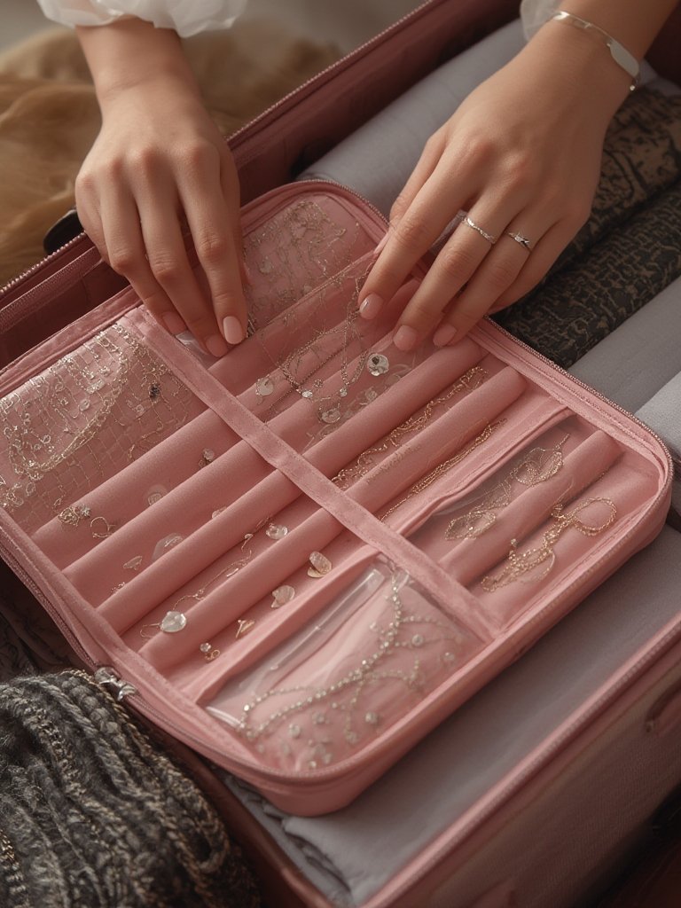 jewelry organizer in action