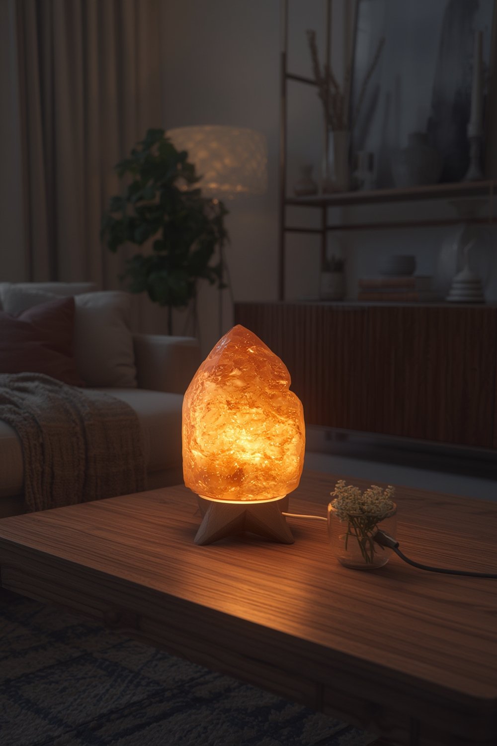 salt lamp product view
